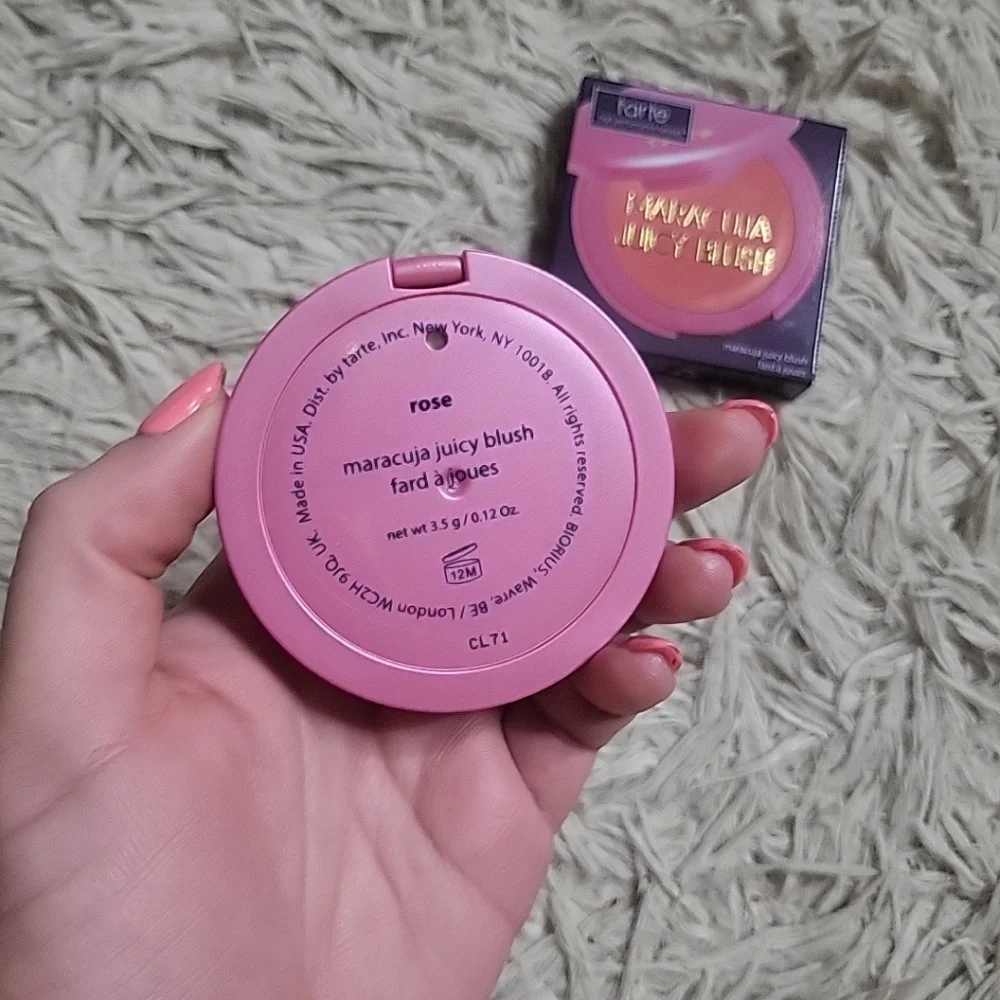 Tarte Maracuja Juicy Blush Rose Full Size New NIB BNIB 3.5g / 0.12 oz MSRP $30 ✨